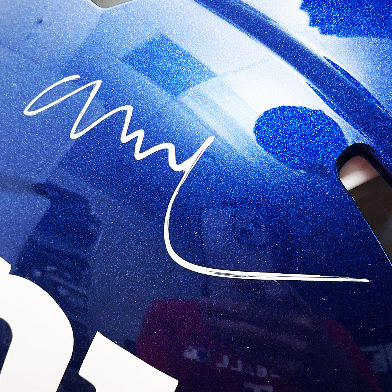 Abdul Carter Signed Giants Speed Full Size Authentic Helmet - The Real Autograph