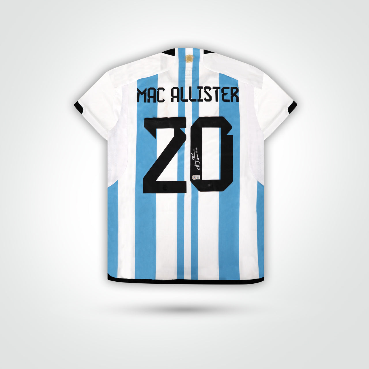Alexis Mac Allister Signed Argentina Jersey - The Real Autograph