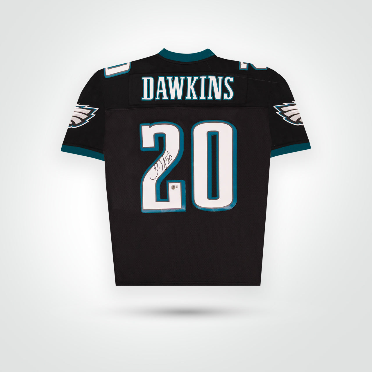 Brian Dawkins Signed Eagles Mitchell & Ness Replica Jersey