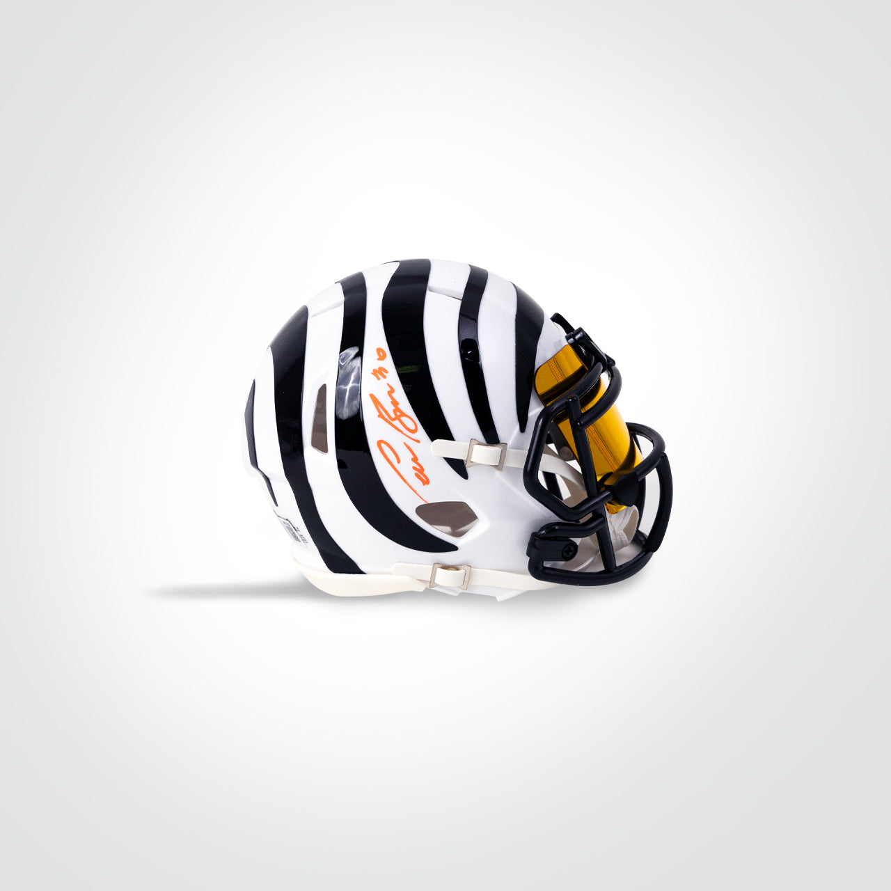 Chase Brown Signed Bengals Alternate Speed Mini Helmet