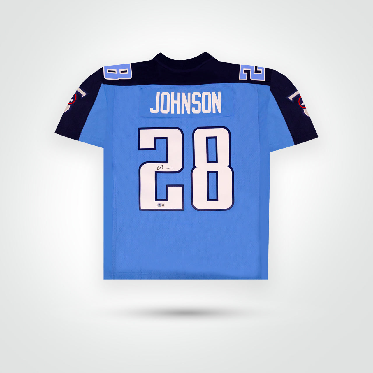 Chris Jonson Signed Titans Mitchell & Ness Replica Jersey