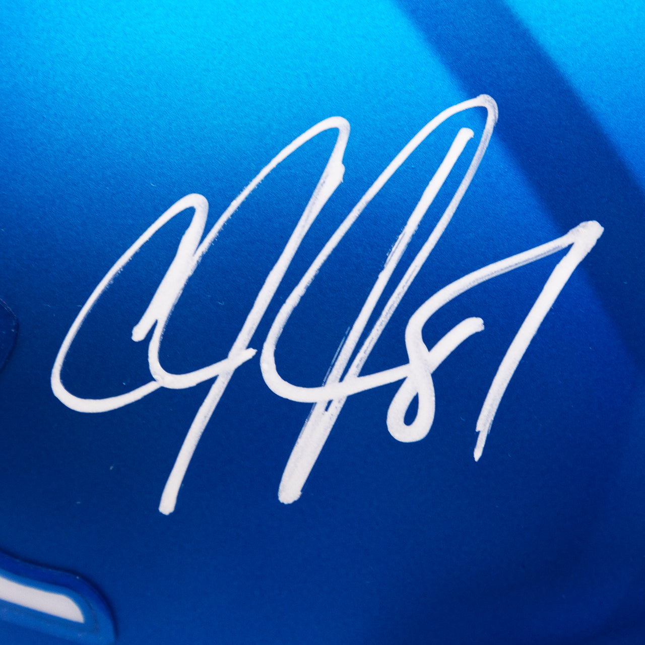 Calvin Johnson Signed Lions Alternate Speed Full Size Replica Helmet