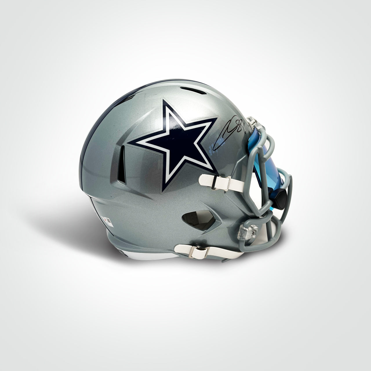 Ceedee Lamb Signed Cowboys Full Size Replica Speed Helmet - The Real Autograph