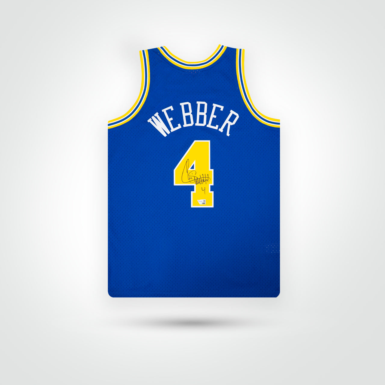 Chris Webber Signed Warriors Mitchell & Ness Swingman Jersey - The Real Autograph