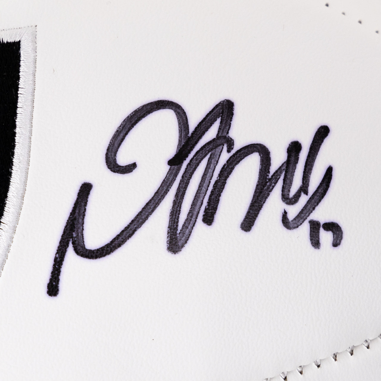 Davante Adams & Josh Jacobs Dual Signed Raiders White Panel Football - The Real Autograph