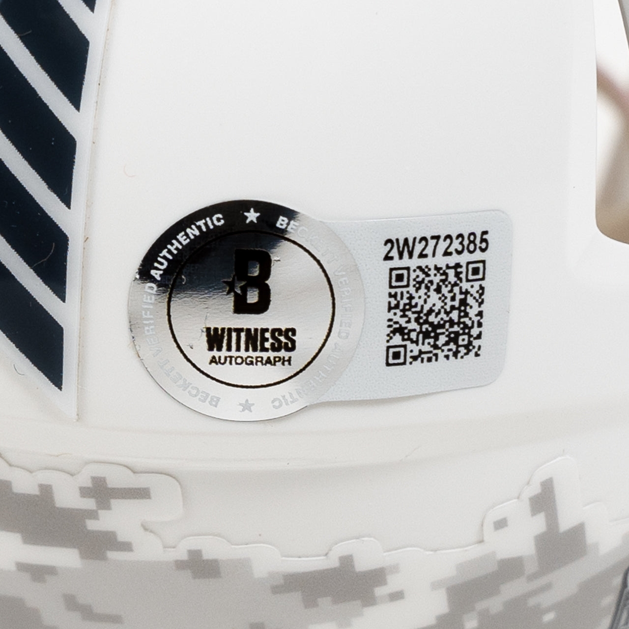 Drew Brees Signed Saints Salute to Service (STS) Mini Helmet - The Real Autograph