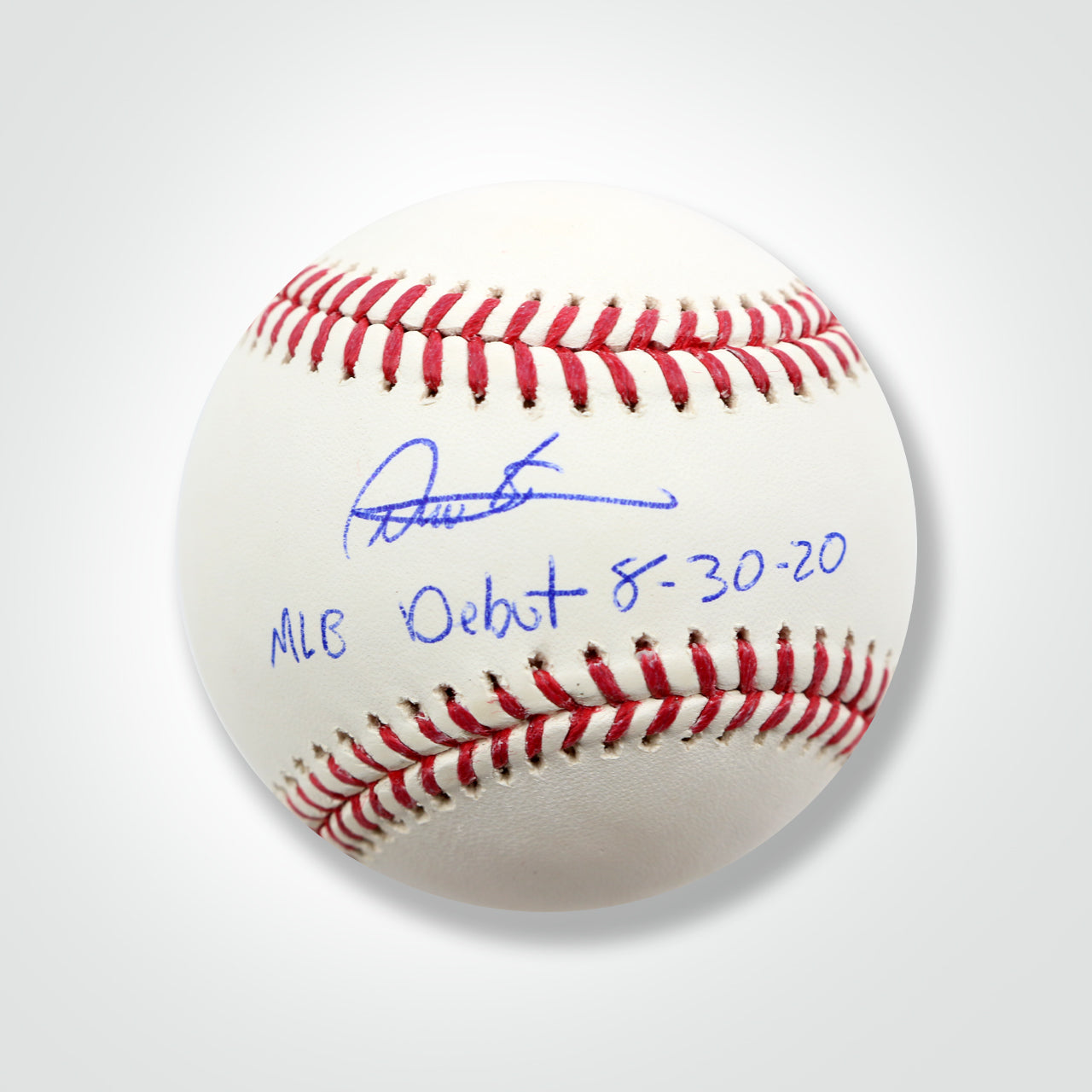 Deivi Garcia Signed Official Major League Baseball Inscibed "MLB Debut 8-30-20" - The Real Autograph