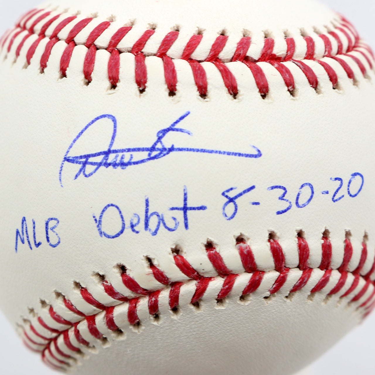 Deivi Garcia Signed Official Major League Baseball Inscibed "MLB Debut 8-30-20" - The Real Autograph