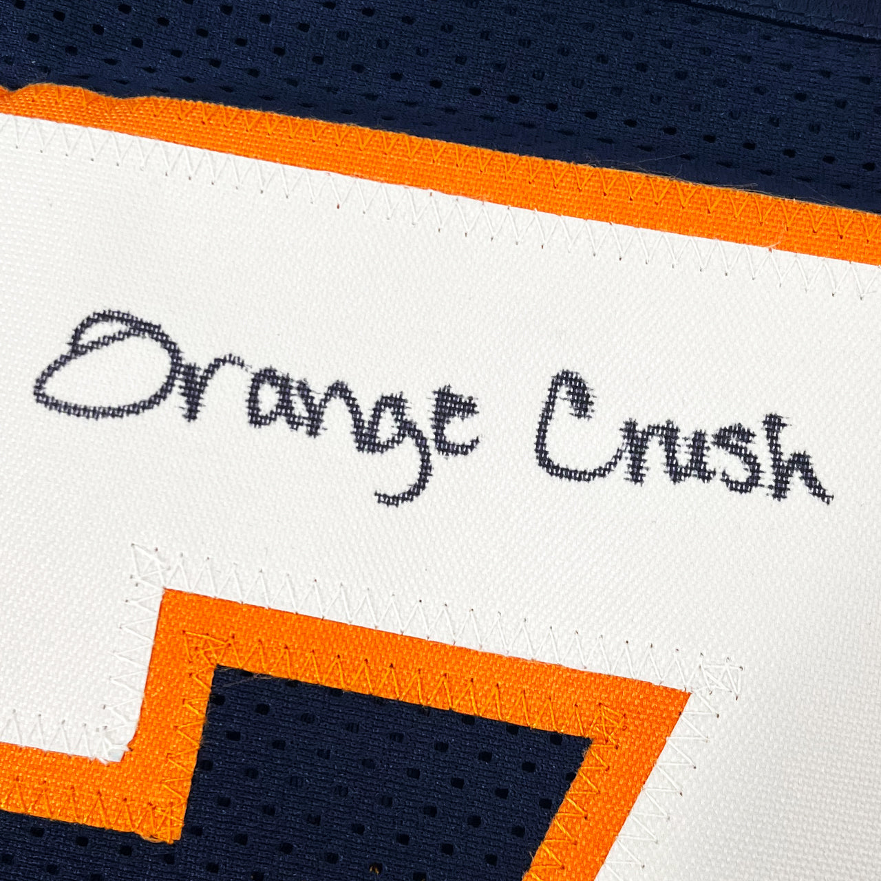 Dre Greenlaw Signed Jersey Inscribed "Orange Crush" - The Real Autograph