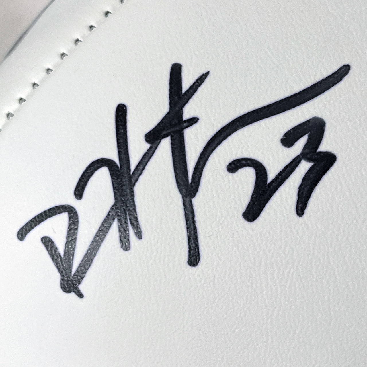 Devin Hester Signed Bears White Logo Football - The Real Autograph