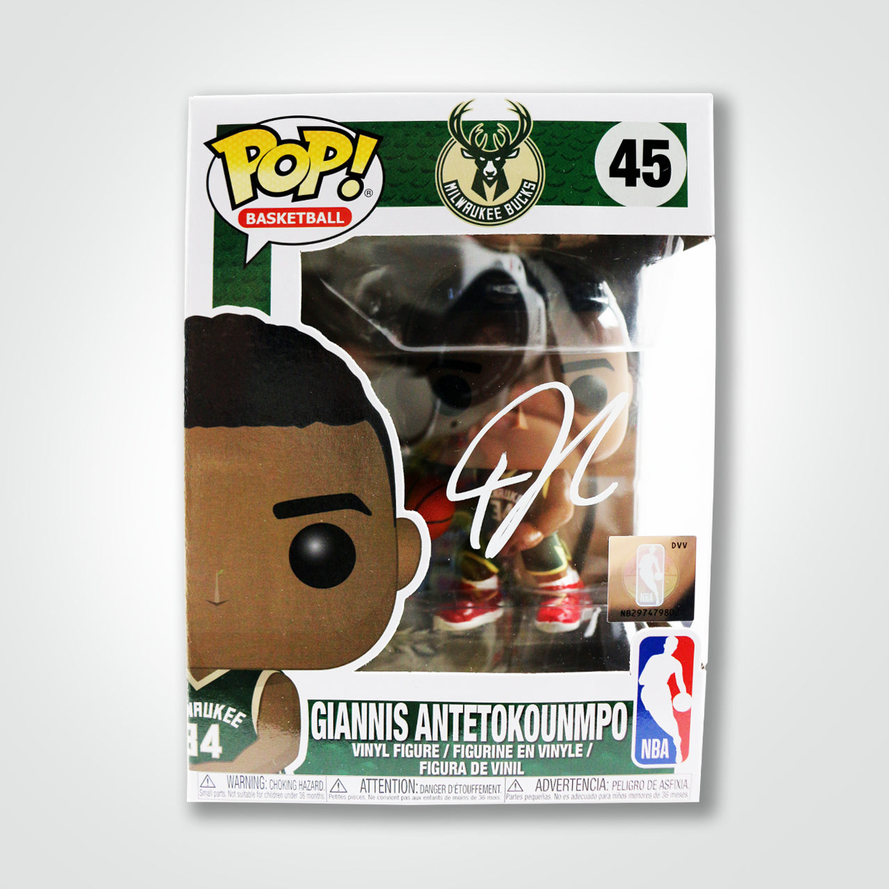 Giannis Antetokounmpo Signed Funko Pop! - The Real Autograph