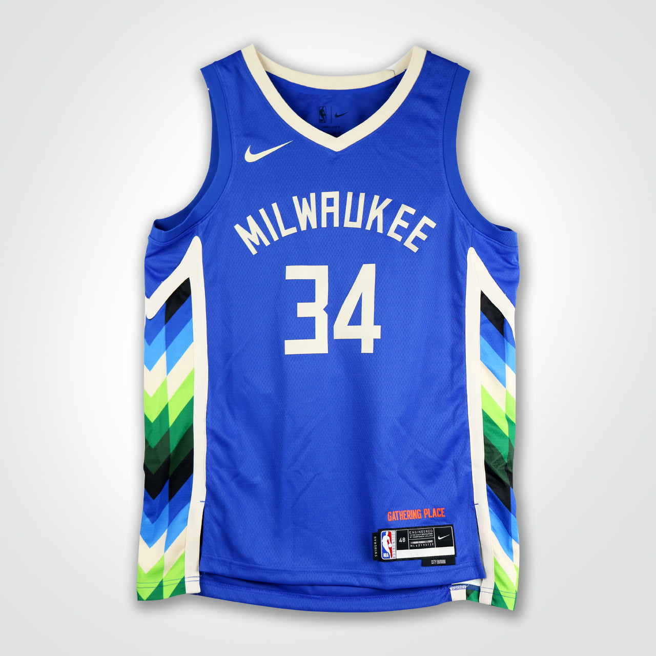 Giannis Antetokounmpo Signed Bucks City Edition Nike Swingman Jersey - The Real Autograph