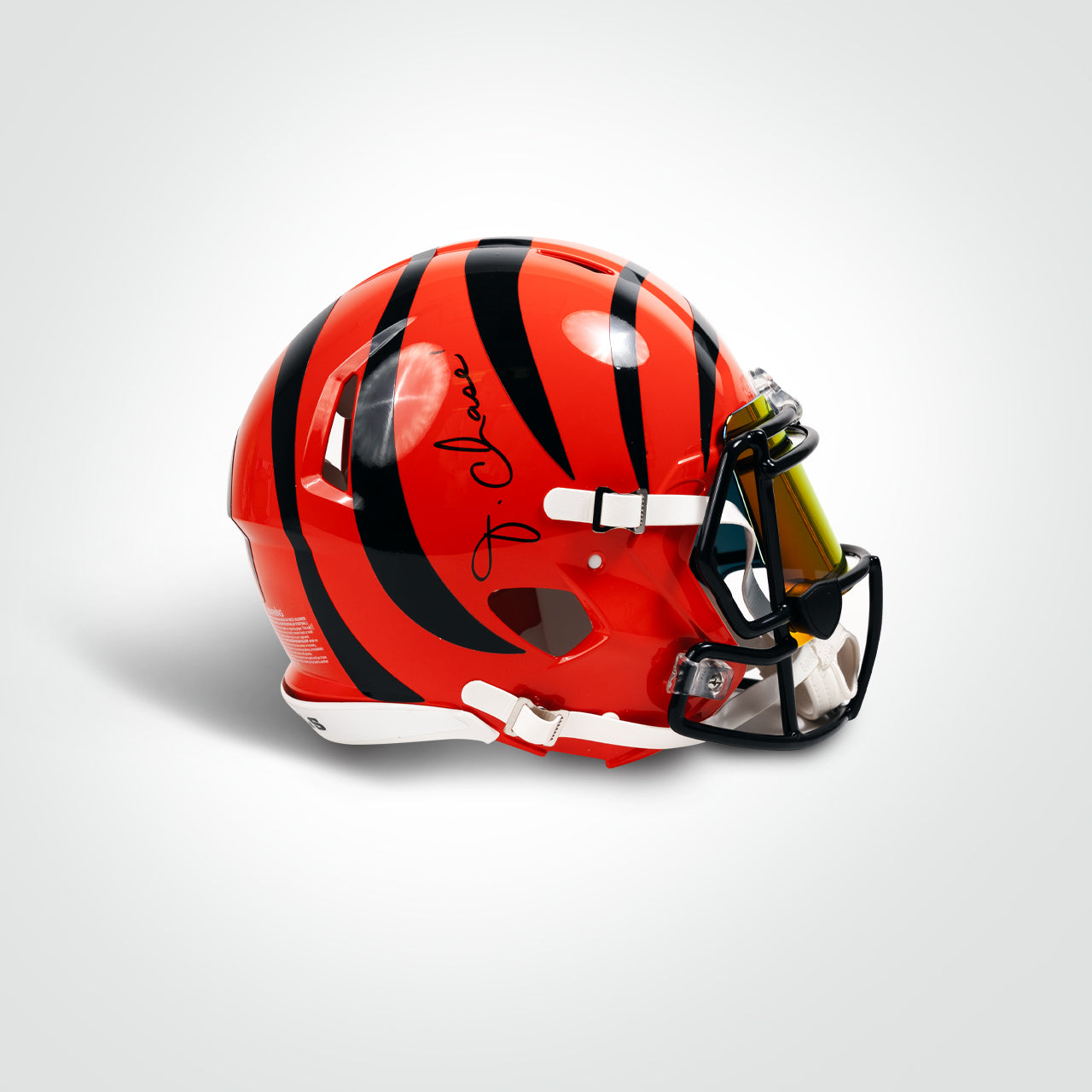 Ja'Marr Chase Signed Bengals Speed Full Size Authentic Helmet - The Real Autograph