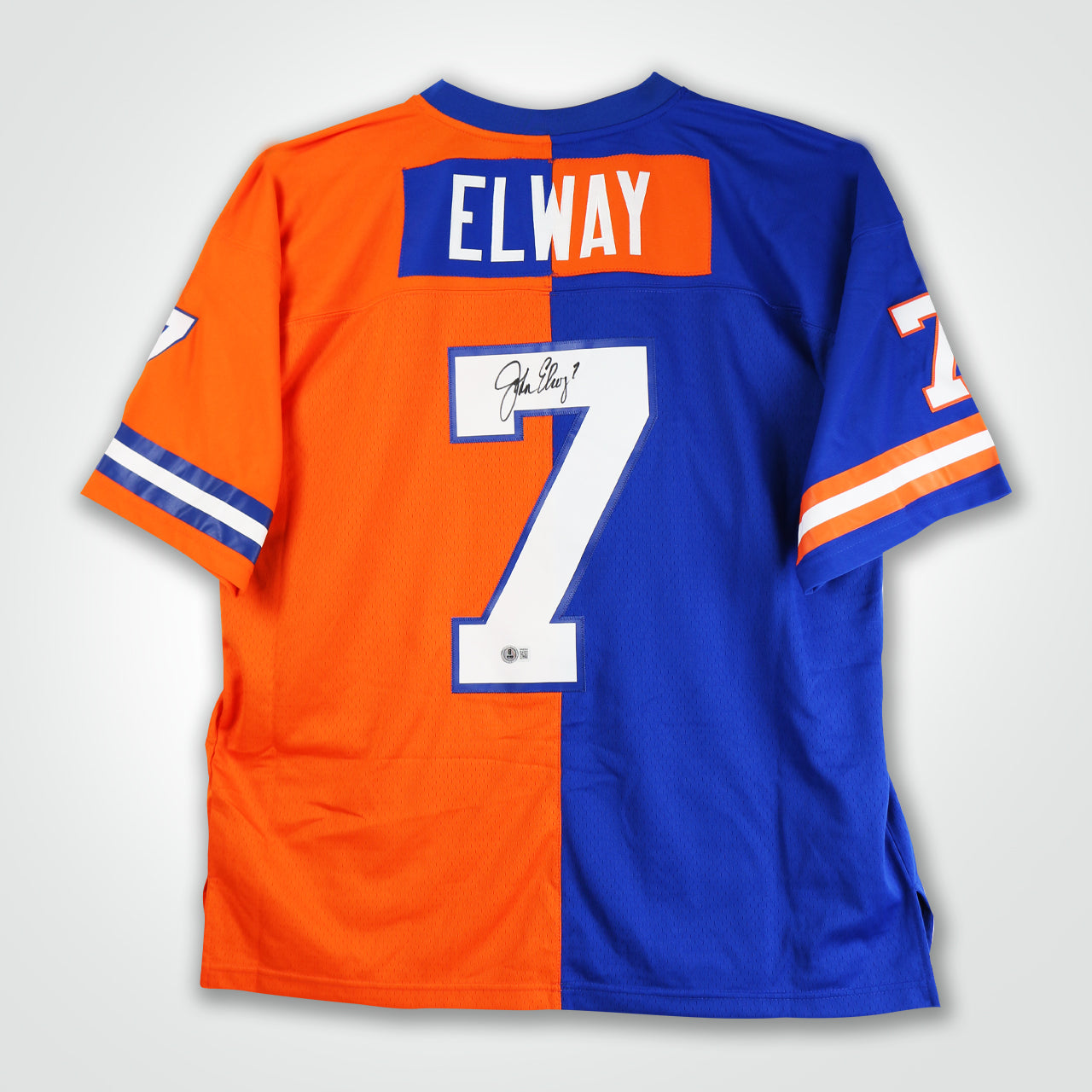 John Elway Signed Broncos Mitchell & Ness Replica Jersey - The Real Autograph