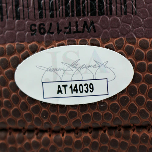 Justin Fields Signed Football - The Real Autograph