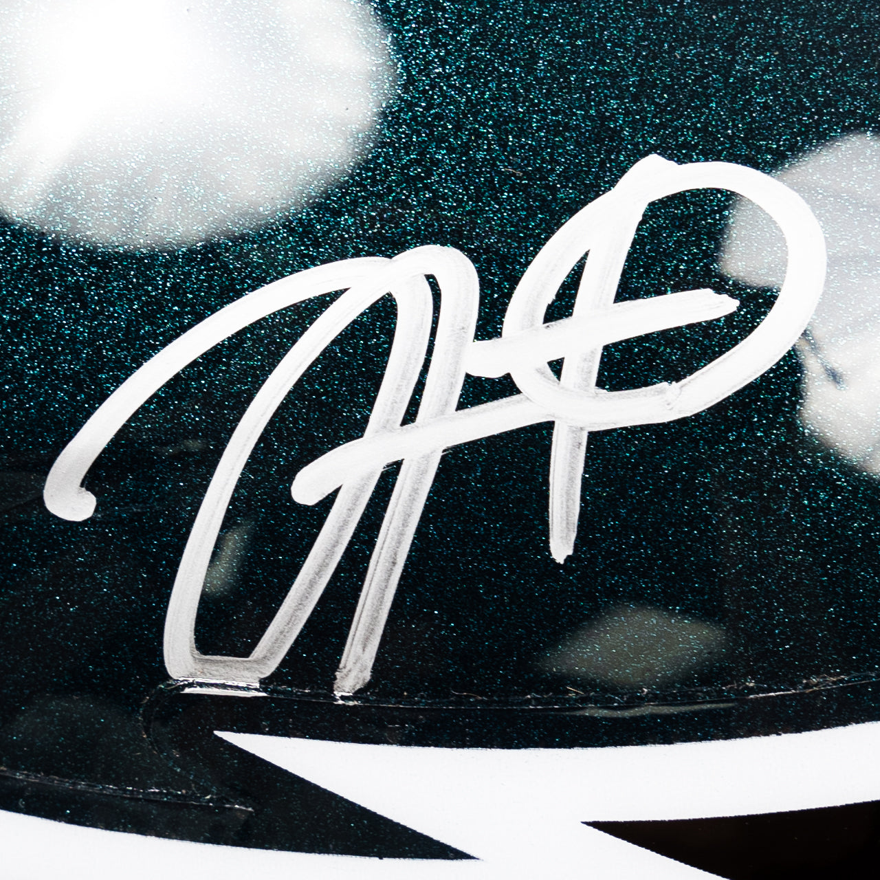 Jalen Hurts & Saquon Barkley Dual Signed Speed Full Size Authentic Helmet - The Real Autograph