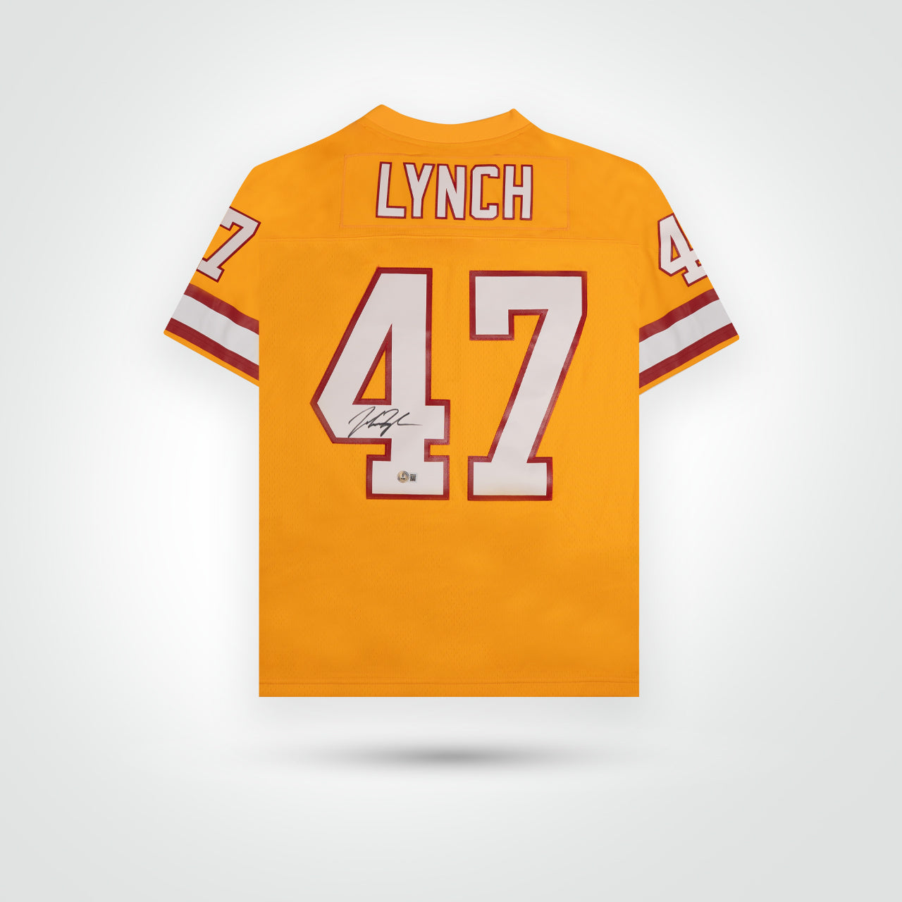 John Lynch Signed Buccaneers Mitchell & Ness Replica Jersey - The Real Autograph