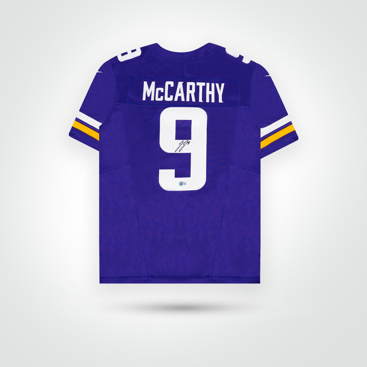 J.J McCarthy Signed Vikings Nike Limited Jersey - The Real Autograph