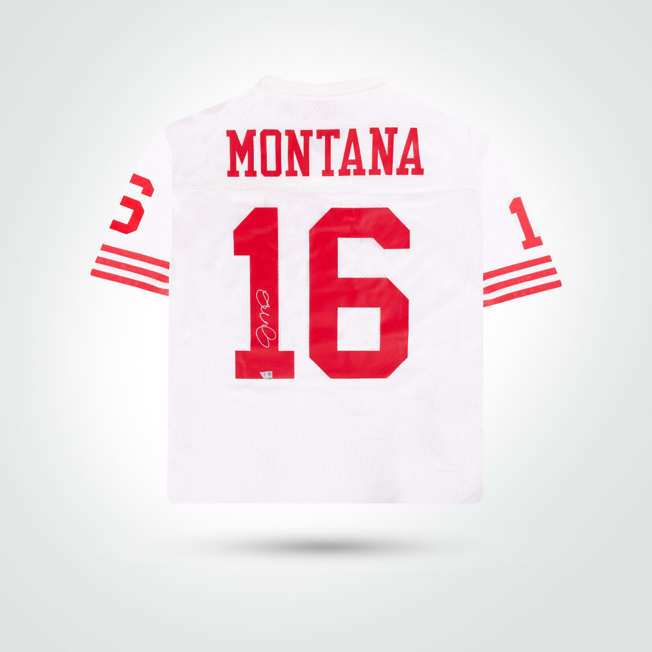 Joe Montana Signed 49ers Mitchell & Ness Authentic Jersey - The Real Autograph