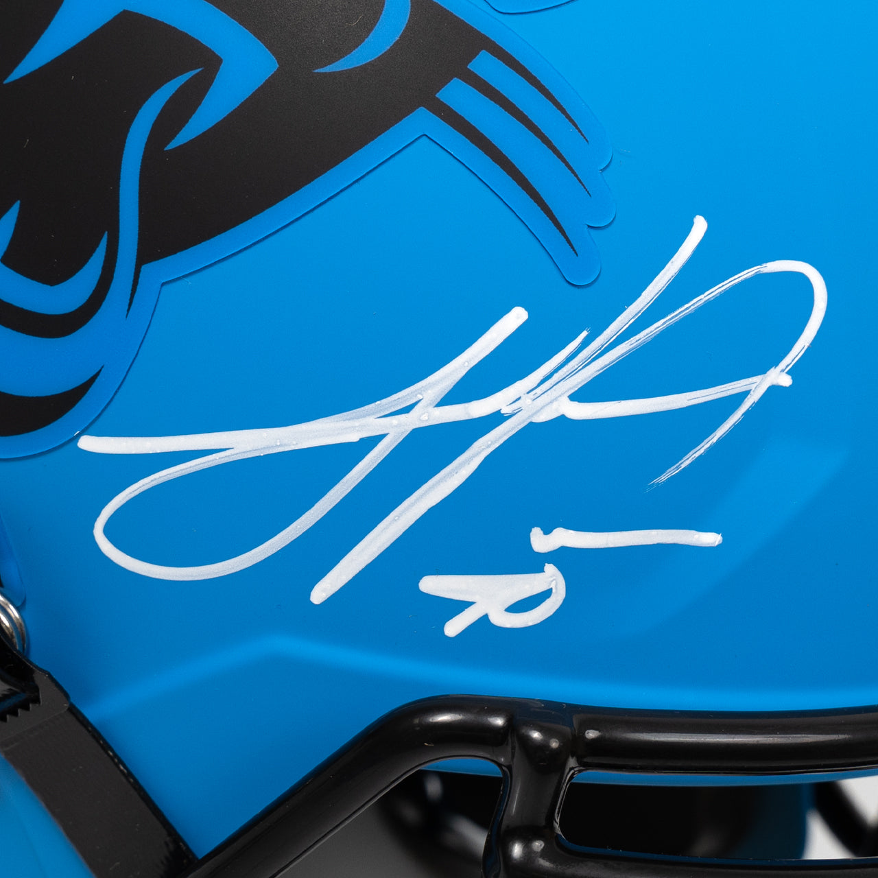 Julius Peppers Signed Panthers Rave Full Size Replica Helmet