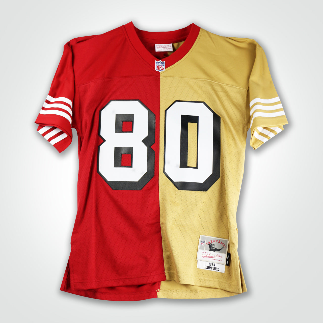 Jerry Rice Signed 49ers Mitchell & Ness Replica Jersey - The Real Autograph