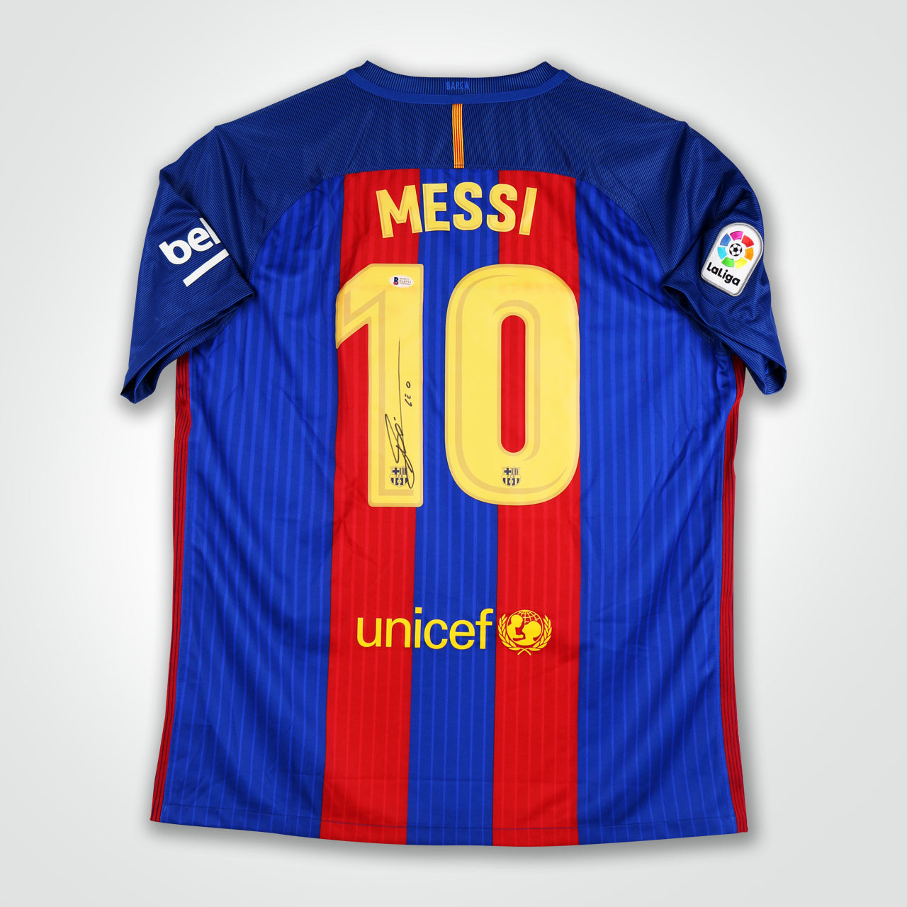 Lionel Messi Signed FC Barcelona Jersey The Real Autograph