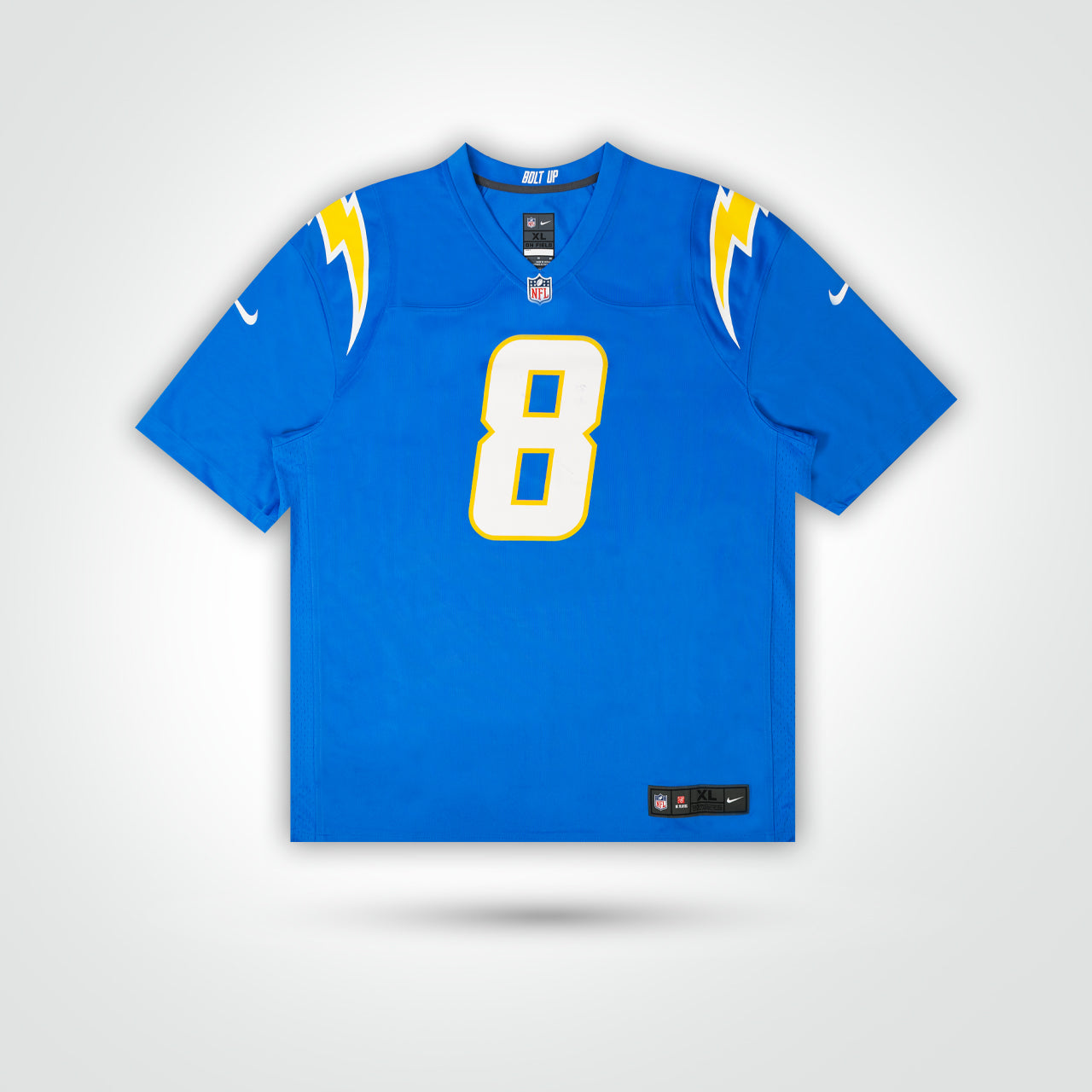 Omarion Hampton Signed Chargers Nike Game Jersey Inscribed "25 1st RD Pick"