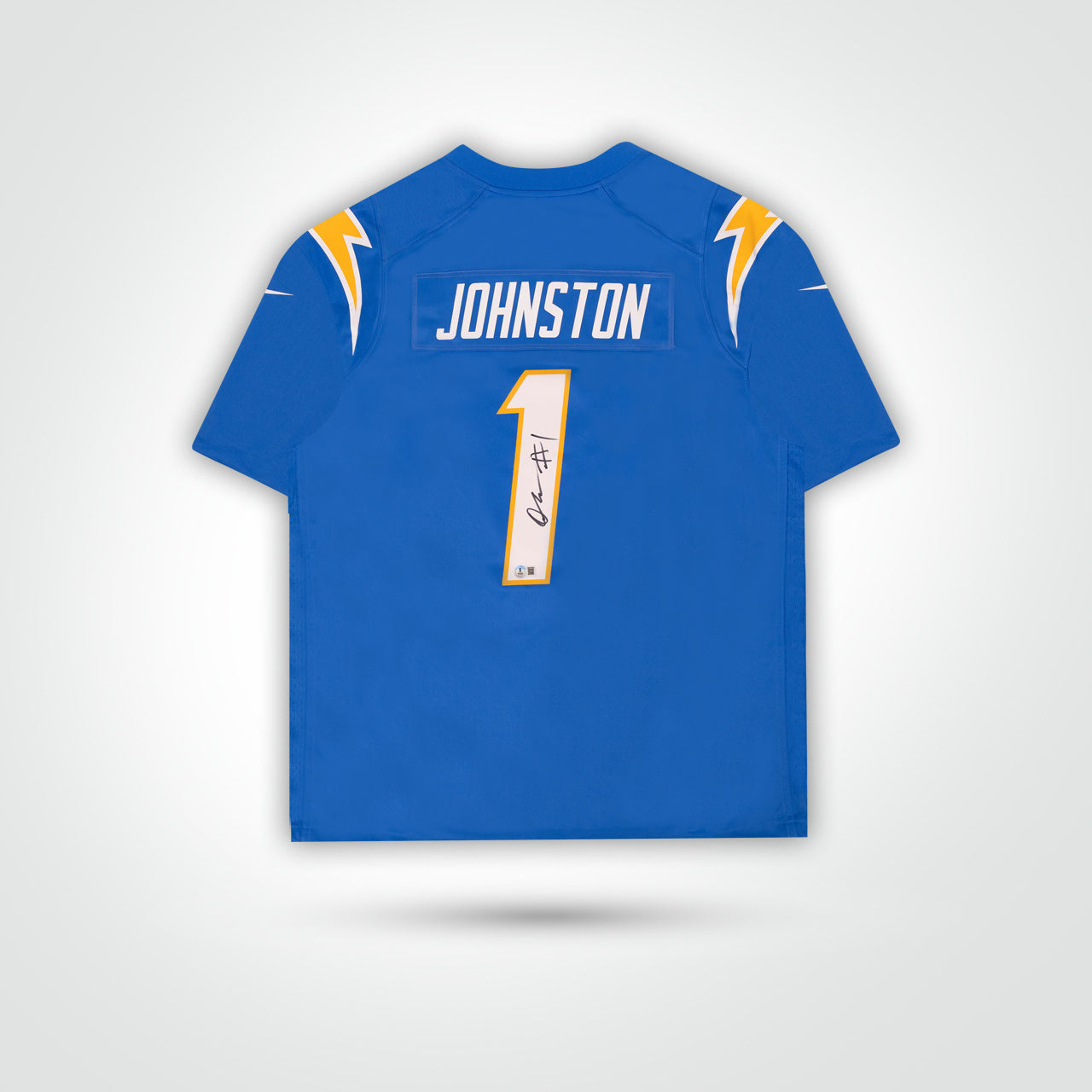 Quentin Johnson Signed Chargers Nike Game Jersey