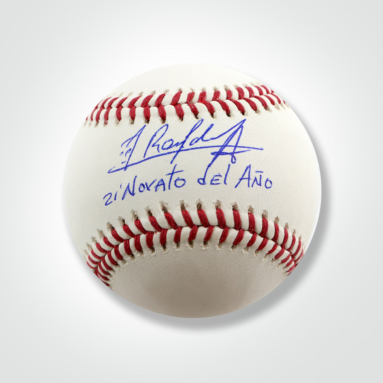 Randy Arozarena Signed Official Major League Baseball Inscribed "21 Novato del Ano" - The Real Autograph