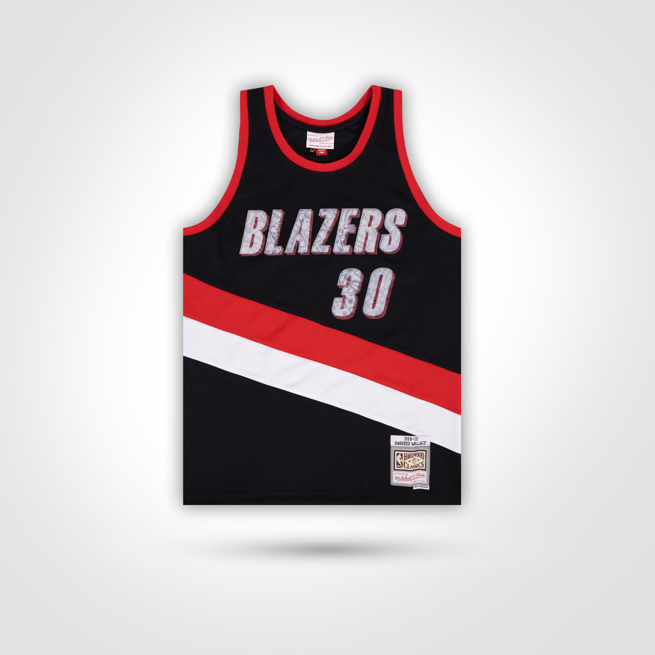 Rasheed Wallace Signed Blazers Mitchell & Ness Swingman Jersey Inscribed "Ball Don't Lie!" - The Real Autograph