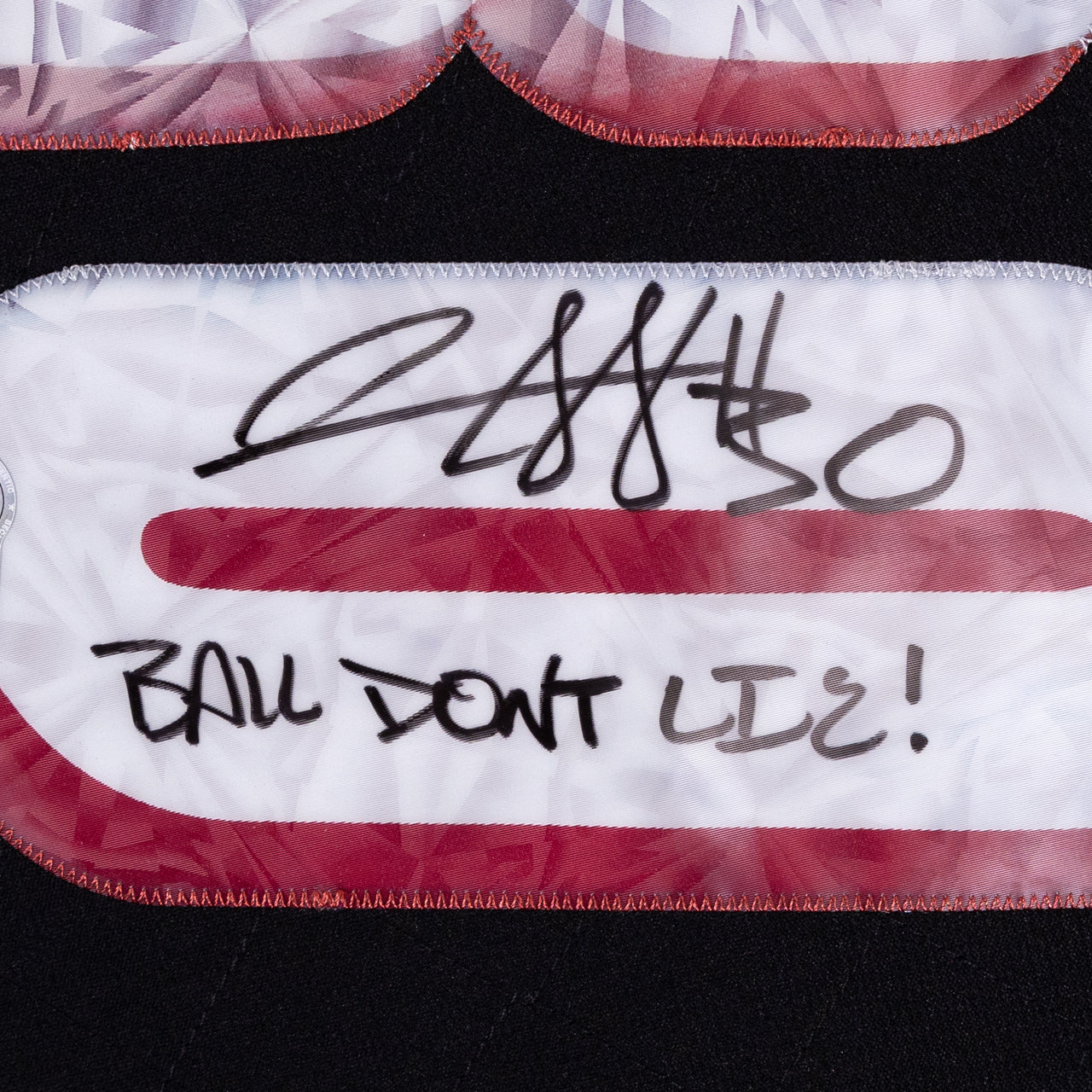 Rasheed Wallace Signed Blazers Mitchell & Ness Swingman Jersey Inscribed "Ball Don't Lie!" - The Real Autograph