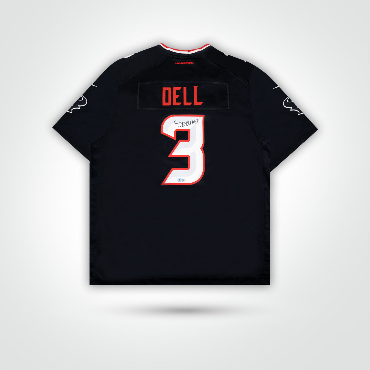 Tank Dell Signed Texans Nike Game Jersey - The Real Autograph