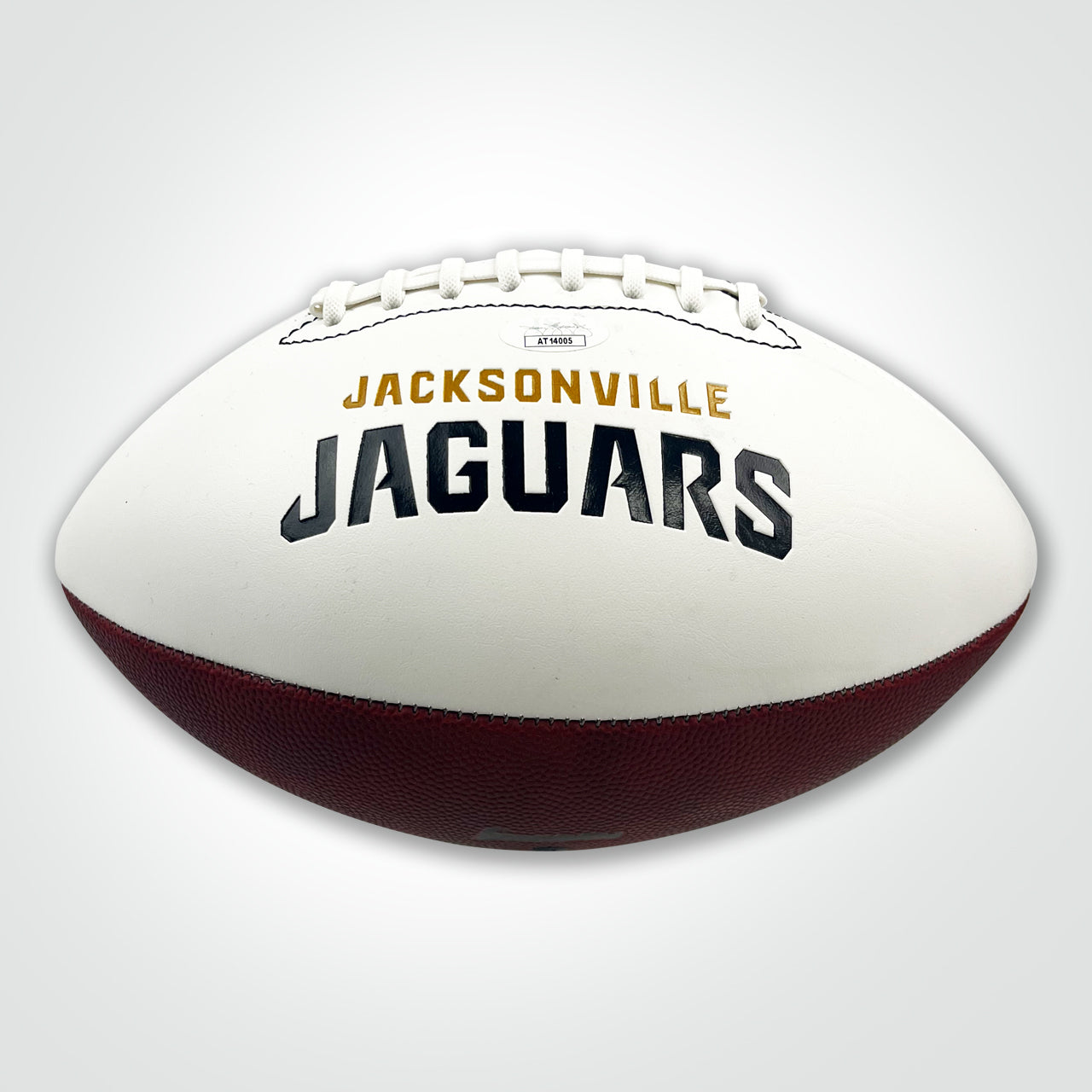 Travis Etienne Signed Jaguars White Panel Football - The Real Autograph