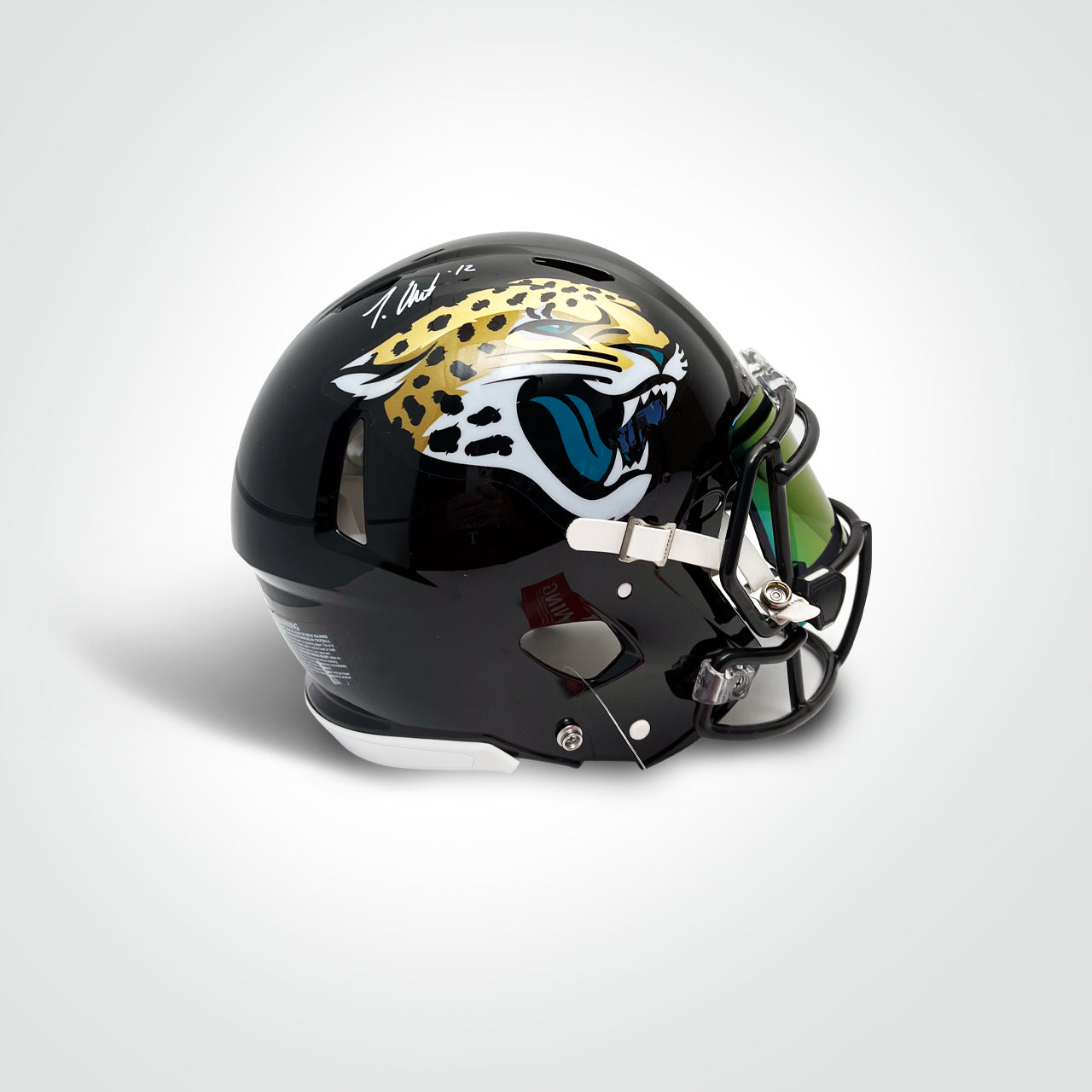 Travis Hunter Signed Jaguars Speed Full Size Authentic Helmet - The Real Autograph