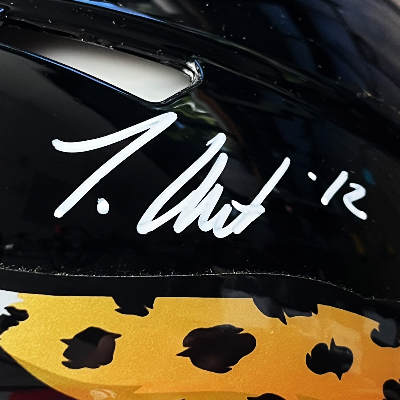 Travis Hunter Signed Jaguars Speed Full Size Authentic Helmet - The Real Autograph