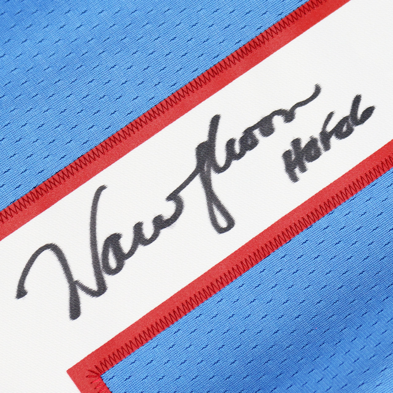 Warren Moon Signed Oilers Mitchell & Ness Replica Jersey Inscribed "HoF 06" - The Real Autograph