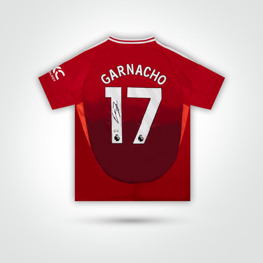 Alejandro Garnacho Signed Manchester United Jersey - The Real Autograph