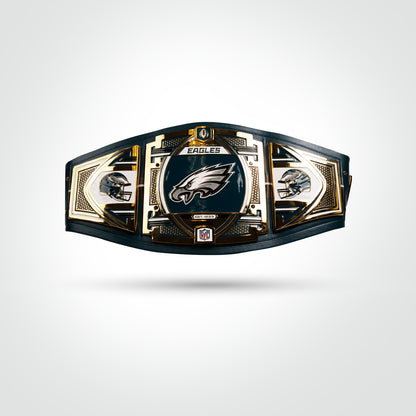 Allen Iverson Signed Eagles WWE Belt Inscribed "HoF 2K16" & "The Answer"
