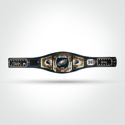 Allen Iverson Signed Eagles WWE Belt Inscribed "HoF 2K16" & "The Answer"