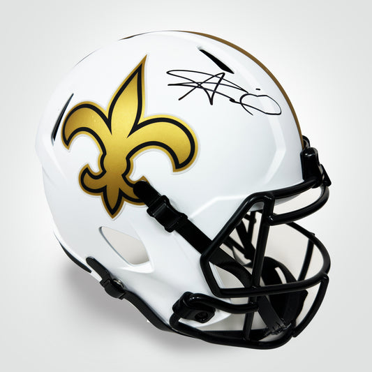 Alvin Kamara Signed Saints Lunar Eclipse Full Size Replica Helmet
