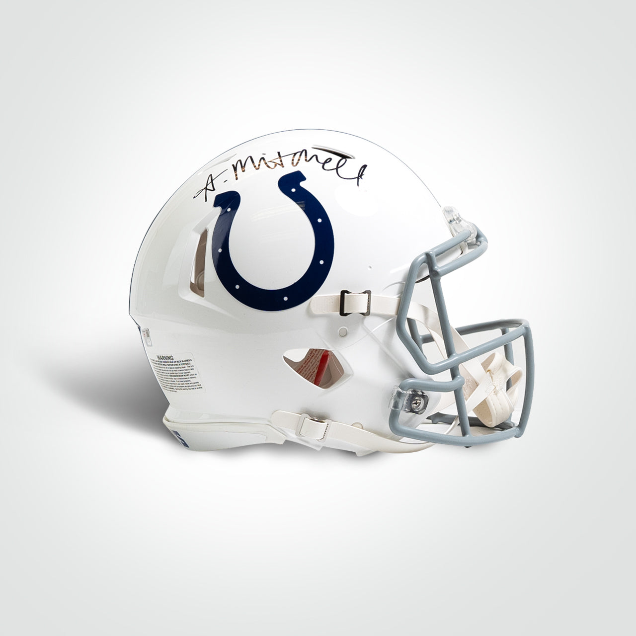 Adonai Mitchell Signed Colts Speed Full Size Authentic Helmet