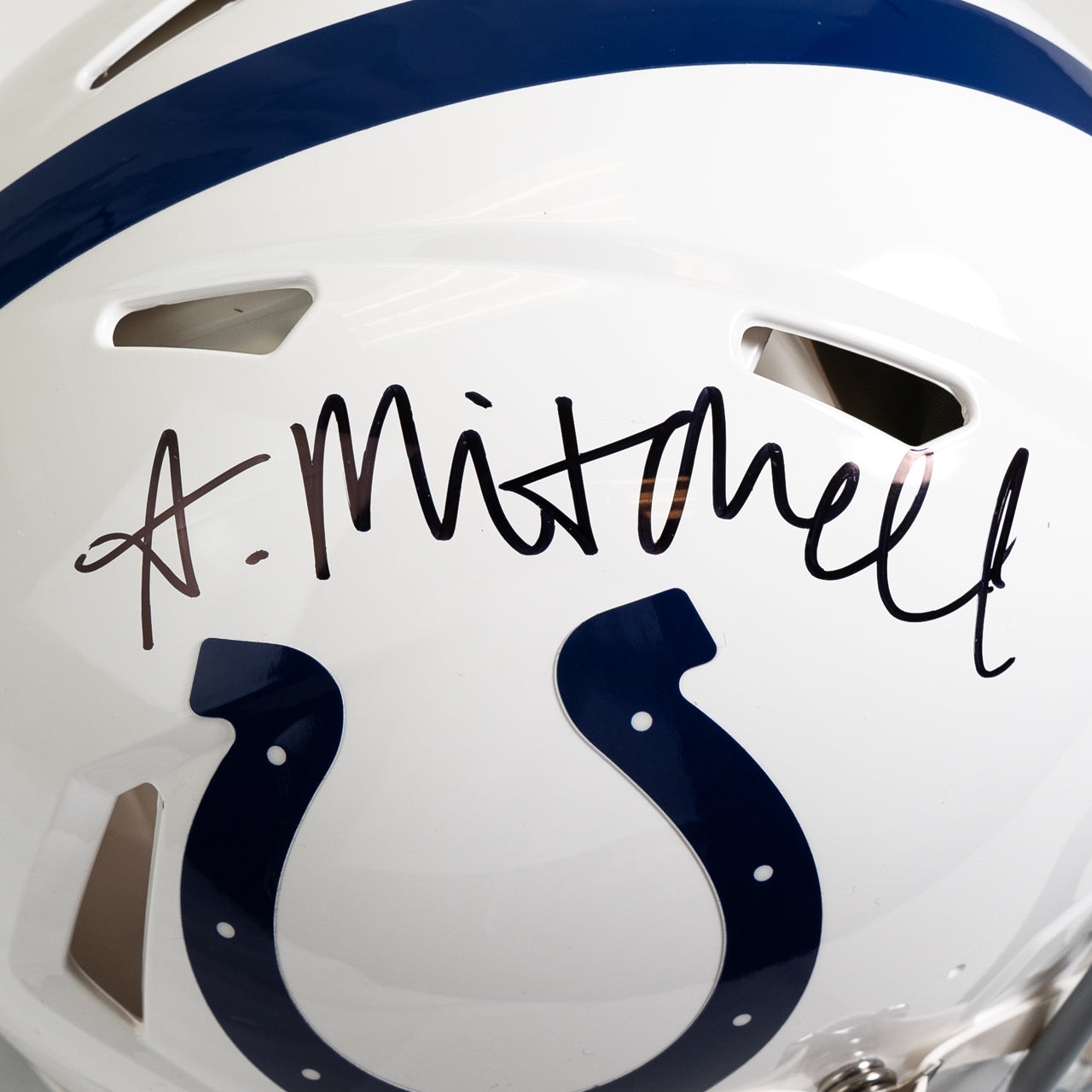 Adonai Mitchell Signed Colts Speed Full Size Authentic Helmet