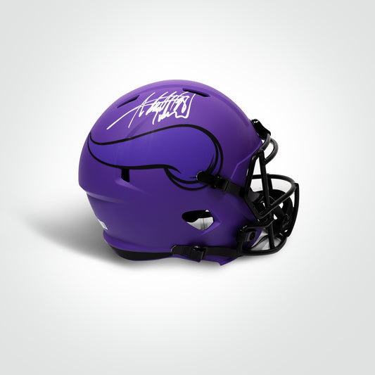 Adrian Peterson Signed Vikings Rave Full Size Replica Helmet