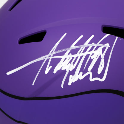 Adrian Peterson Signed Vikings Rave Full Size Replica Helmet