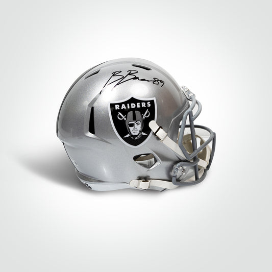 Brock Bowers Signed Raiders Speed Full Size Replica Helmet