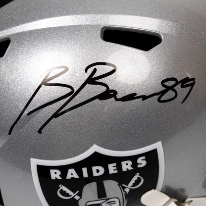 Brock Bowers Signed Raiders Speed Full Size Replica Helmet