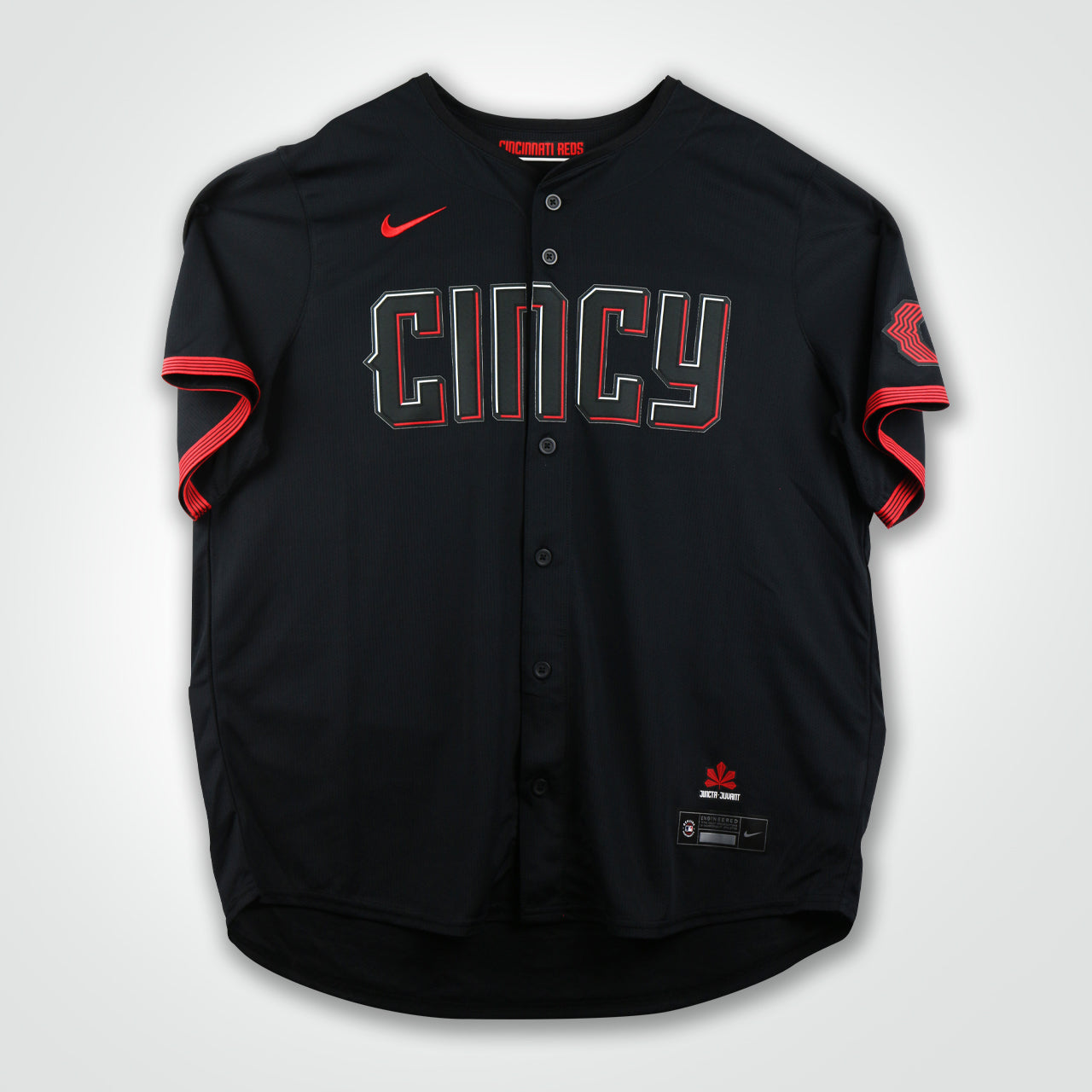 Barry Larkin Signed Reds Nike City Connect Limited Jersey