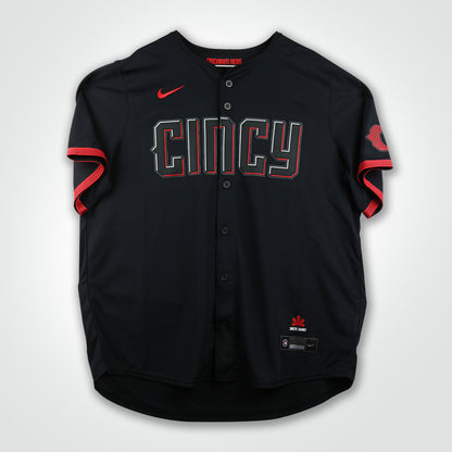 Barry Larkin Signed Reds Nike City Connect Limited Jersey