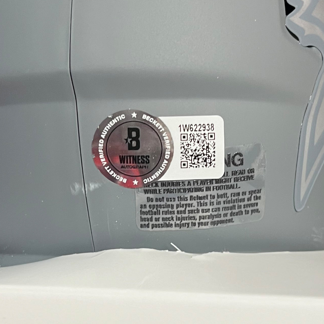 Baker Mayfield Signed Buccaneers Slate Mini Helmet
