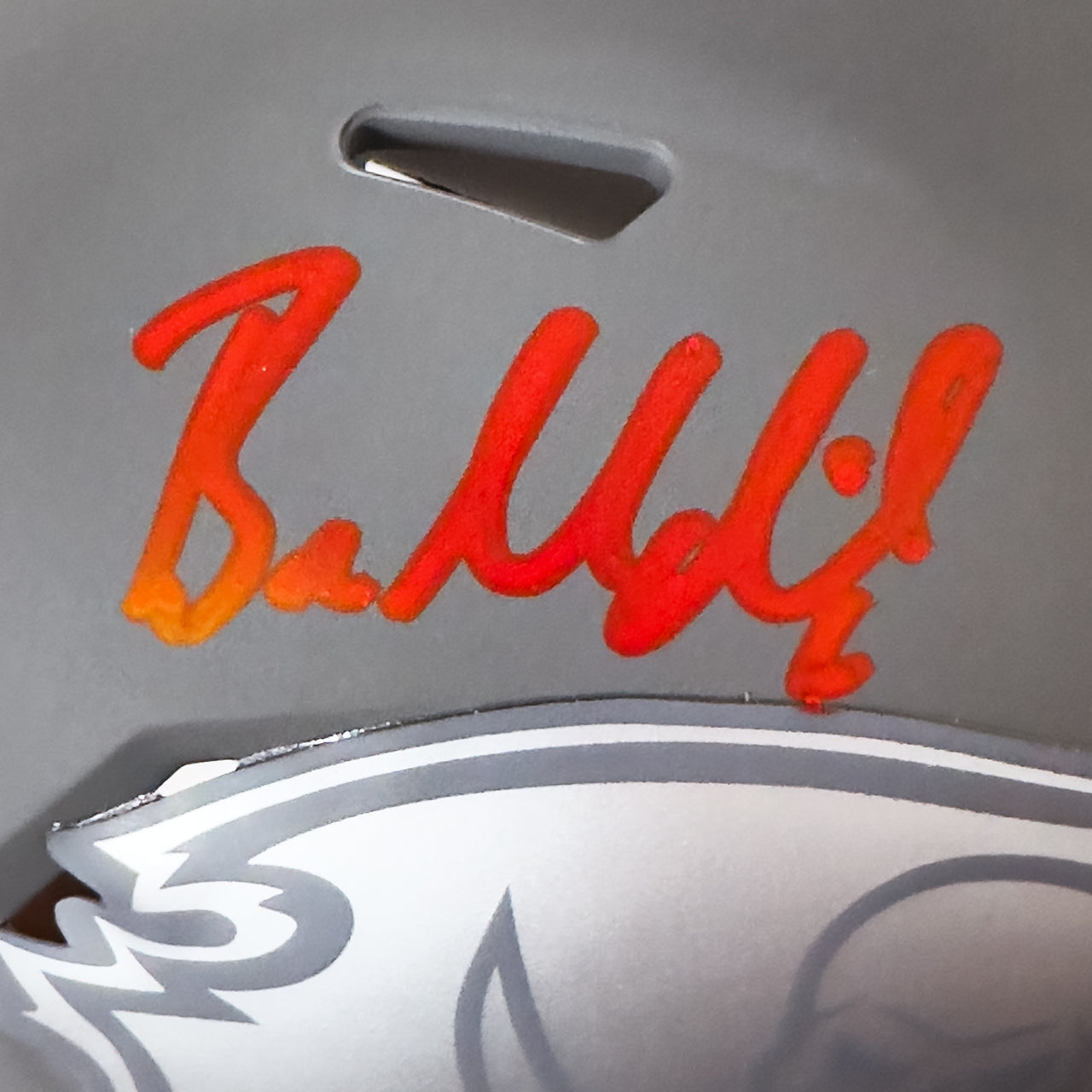 Baker Mayfield Signed Buccaneers Slate Mini Helmet